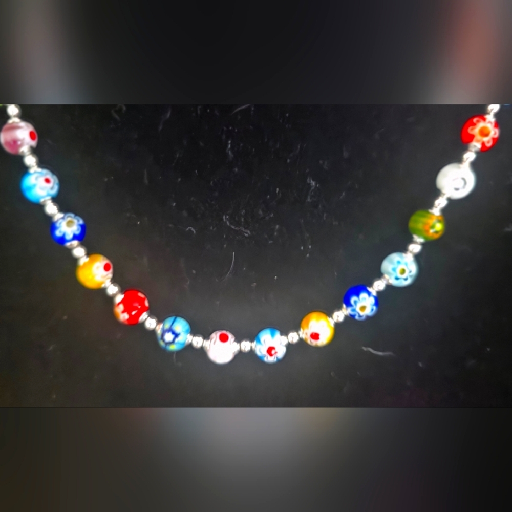 Millefiori Murano Glass Necklace